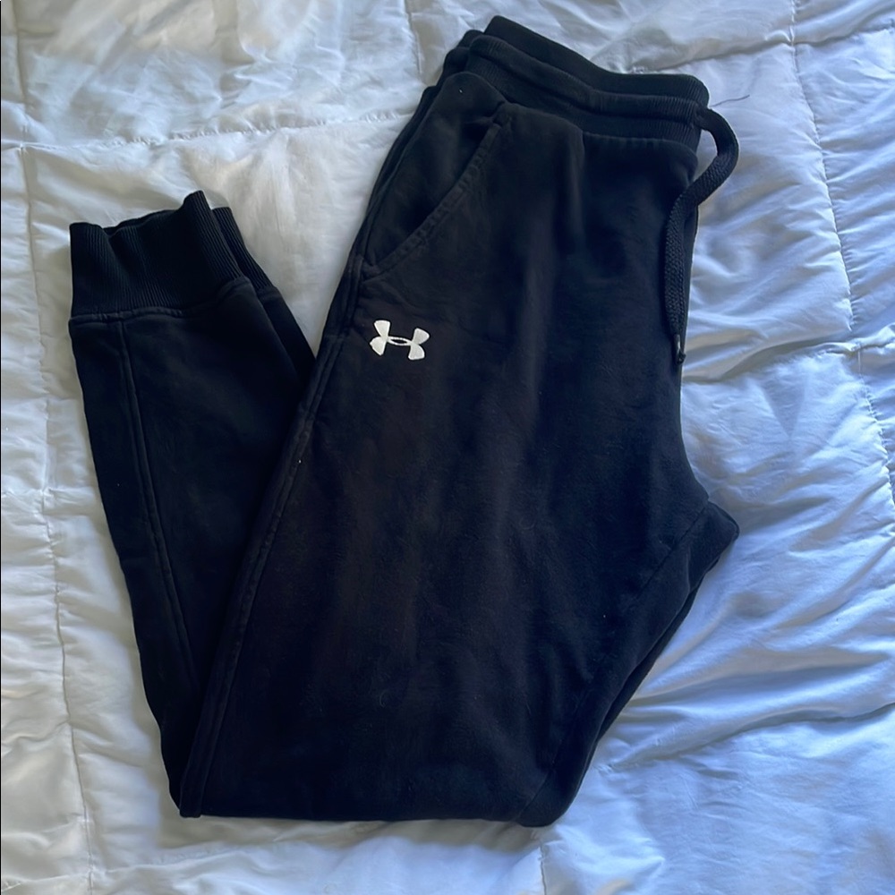 Under Armour Black Jogger Sweatpants with Elastic Cuffs